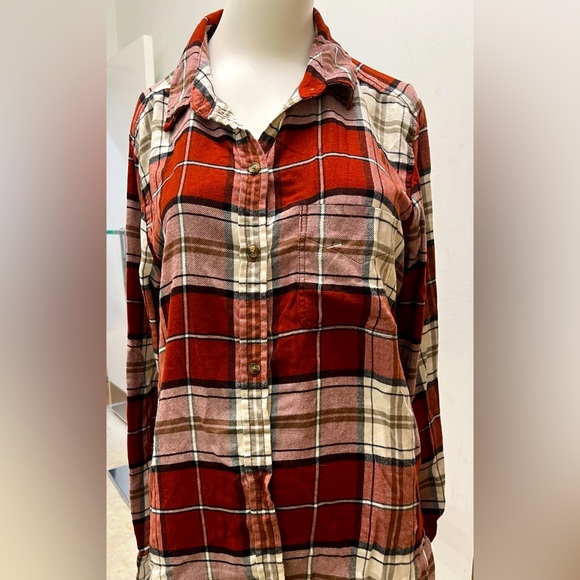 NWT - AMERICAN EAGLE FLANNEL SHIRT , SIZE LARGE - Picture 1 of 6